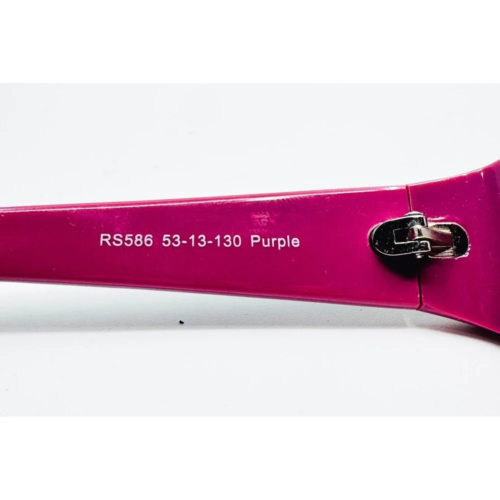 Runway Sunwear Eyeglasses Womens Purple RS586 Rectangular 53-13-130